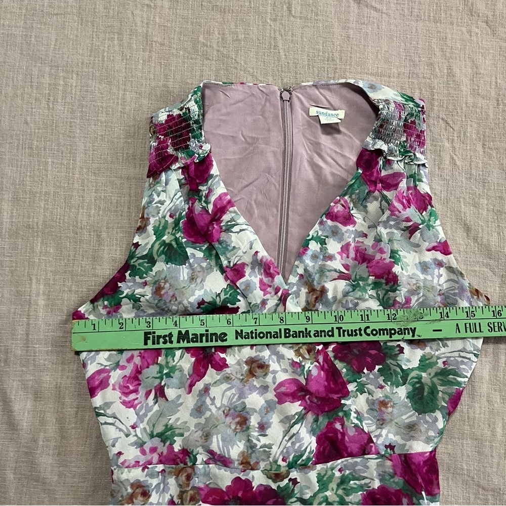 Anthropologie Sundance Champs De Fleur Floral Ruffle Maxi Dress Size 2 Petite - Picture 8 of 9